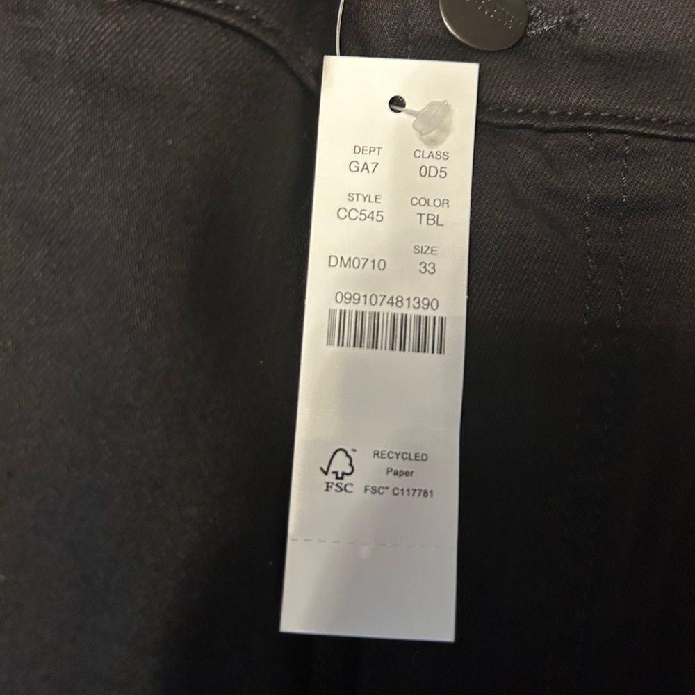 J. Crew Women’s 03’ Slim Jean in Black Size 33 NWT #CC545 - Picture 8 of 9